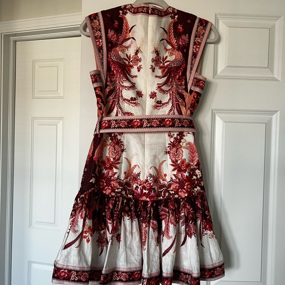 Zimmermann Red and White Mini Dress - Picture 4 of 8